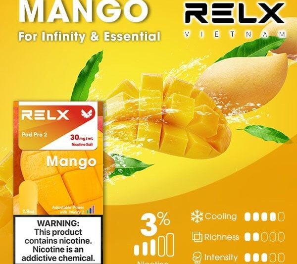 RELX電子煙彈-Relx infinity悅刻電子煙芒果口味