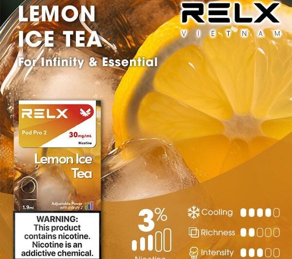 RELX電子煙彈-Relx infinity悅刻電子煙檸檬冰茶口味