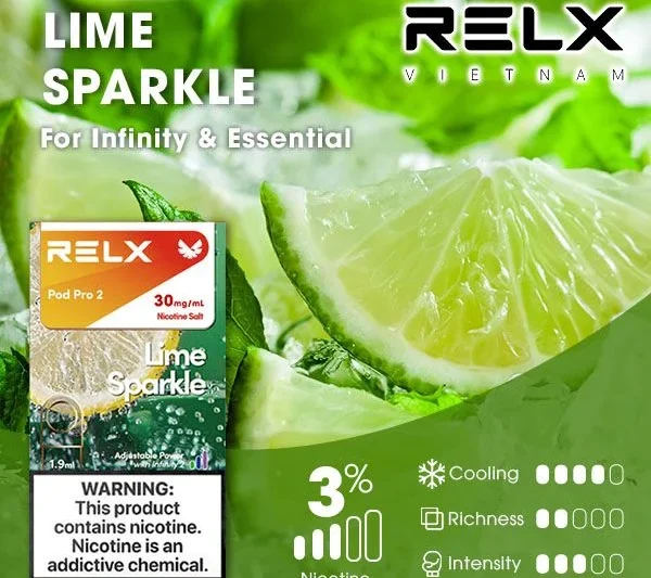 RELX電子煙彈│悅刻煙彈糖果六代Relx infinity -青檸氣泡口味