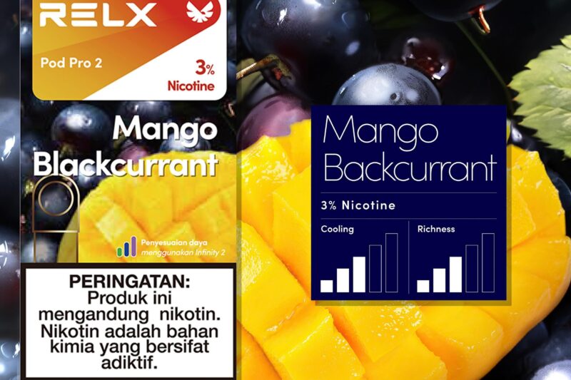 RELX電子煙彈-Relx infinity悅刻電子煙芒果黑加侖口味